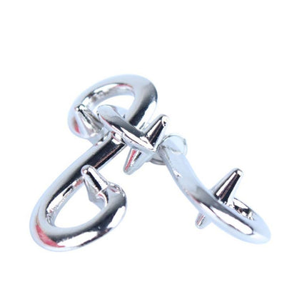 6 ชิ้น / ชุดเมจิกล็อคโลหะผสมสังกะสีพัฒนาสมองปริศนาล็อคของเล่น, 6 PCS / Set Puzzles Lock