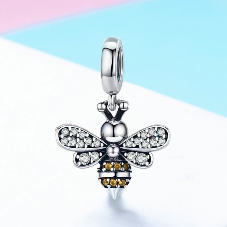 S925 เงินสเตอร์ลิง Bee Story Charm DIY สร้อยข้อมือลูกปัด, SCC821