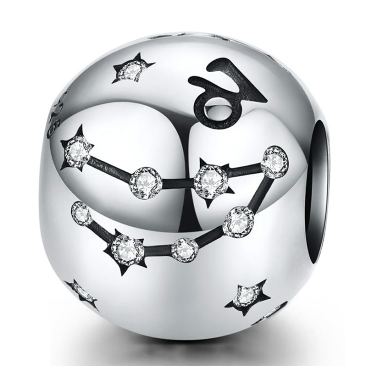 S925 เงินสเตอร์ลิงสิบสอง Constellation ลูกปัด DIY สร้อยข้อมือเครื่องประดับลูกปัดเงิน, Aries, Taurus, Gemini, Cancer, Leo, Virgo, Libra, Scorpio, Sagittarius, Capricorn, Aquarius, Pisces