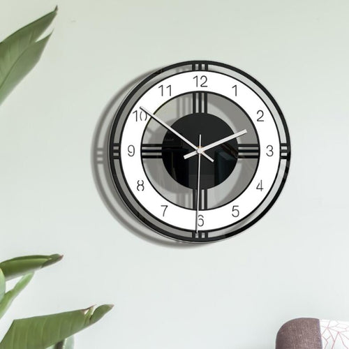 ตกแต่งบ้านรอบ Creative Wall นาฬิกาห้องนั่งเล่นห้องนอนอะคริลิคใส Retro นาฬิกา, CC034