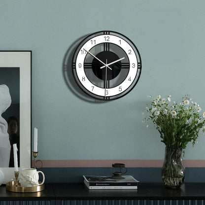 ตกแต่งบ้านรอบ Creative Wall นาฬิกาห้องนั่งเล่นห้องนอนอะคริลิคใส Retro นาฬิกา, CC034