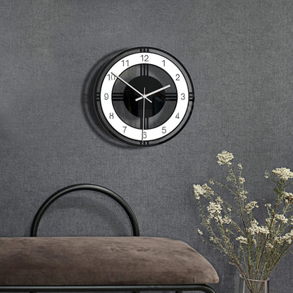 ตกแต่งบ้านรอบ Creative Wall นาฬิกาห้องนั่งเล่นห้องนอนอะคริลิคใส Retro นาฬิกา, CC034
