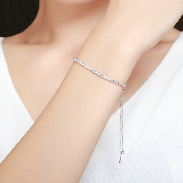 สร้อยข้อมือผู้หญิงสร้อยข้อมือเงินแท้ S925 ปรับได้, SCB029