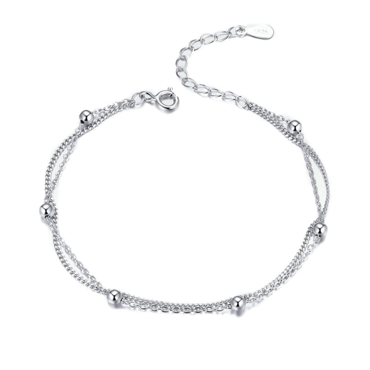 เงินสเตอร์ลิง S925 สร้อยข้อมือผู้หญิงเครื่องประดับ Platinum Plated เครื่องประดับสร้อยข้อมือเงิน, SCB131