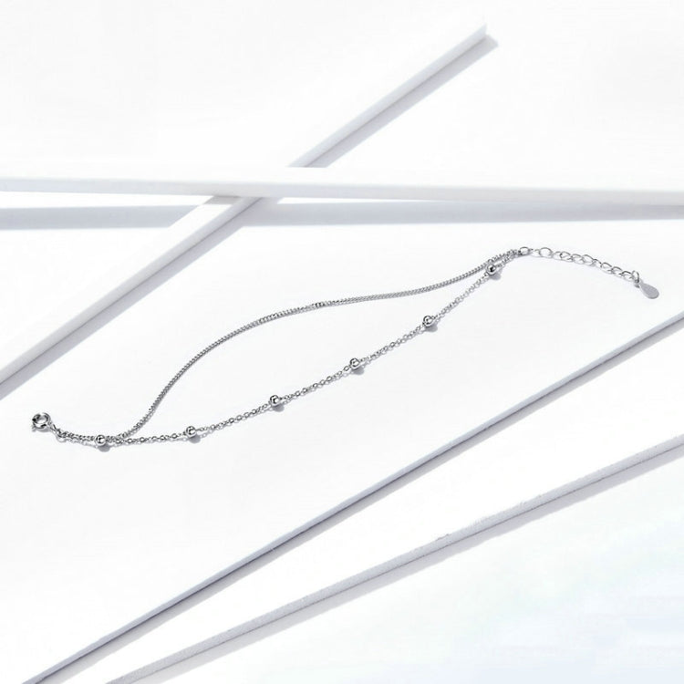 เงินสเตอร์ลิง S925 สร้อยข้อมือผู้หญิงเครื่องประดับ Platinum Plated เครื่องประดับสร้อยข้อมือเงิน, SCB131