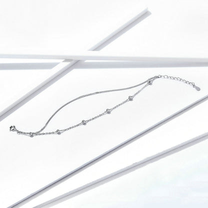 เงินสเตอร์ลิง S925 สร้อยข้อมือผู้หญิงเครื่องประดับ Platinum Plated เครื่องประดับสร้อยข้อมือเงิน, SCB131