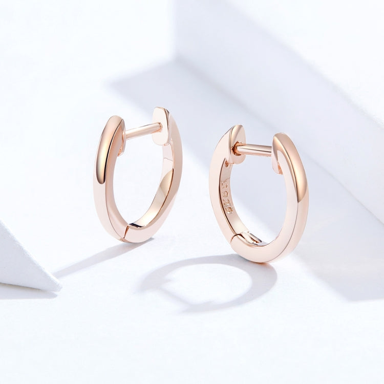 ต่างหูเรียบง่ายเงินสเตอร์ลิง S925 ต่างหูหูหัวเข็มขัด, Rose Gold, Silver, Gold