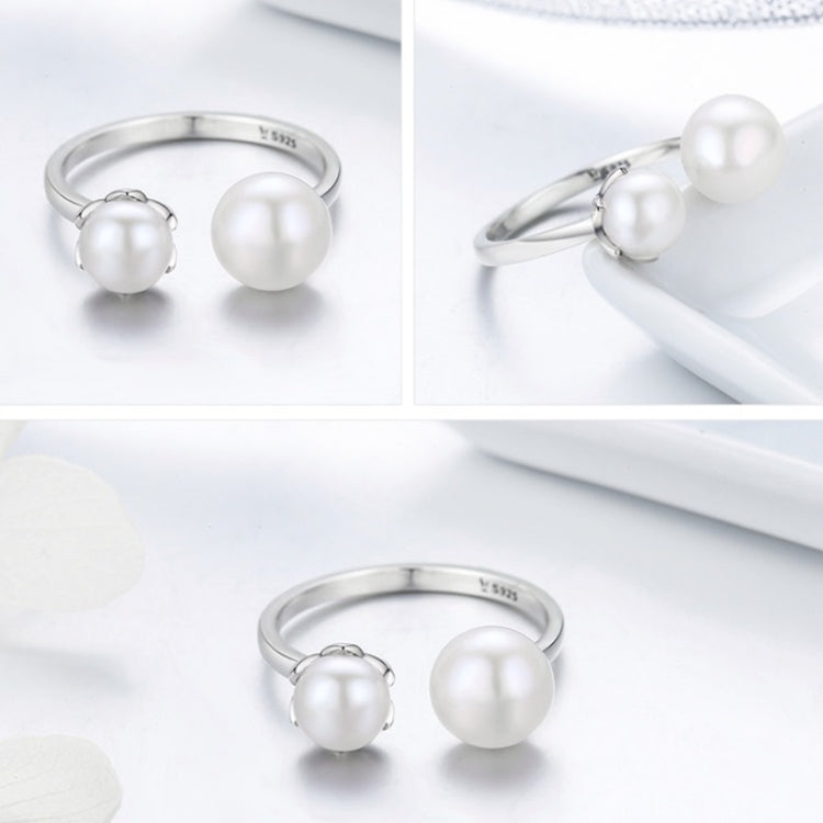 S925 แหวนเงินสเตอร์ลิงแหวนมุกหญิง, SCR192