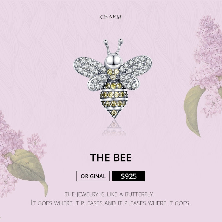 S925 เงินสเตอร์ลิงลูกปัด DIY Bee สร้อยข้อมือลูกปัดเครื่องประดับอุปกรณ์เสริม, SCC1194