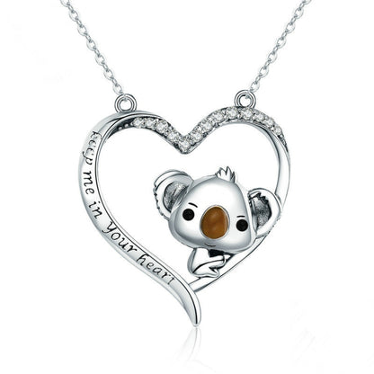 Koala น่ารัก S925 สร้อยคอเงินเลดี้, SCN256