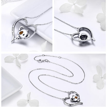 Koala น่ารัก S925 สร้อยคอเงินเลดี้, SCN256