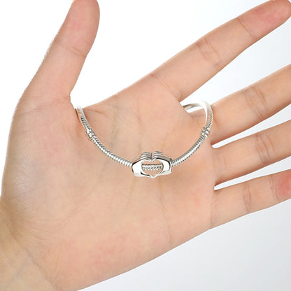 สร้อยข้อมือลูกปัด DIY จับมือลูกปัดเงินแท้ S925, SCC125