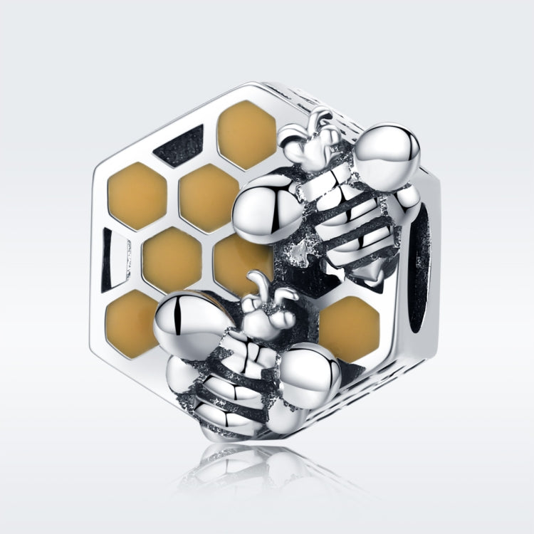 DIY สร้อยข้อมือลูกปัด S925 เงินสเตอร์ลิงส่วนบุคคล Bee Hive Bead อุปกรณ์เสริม