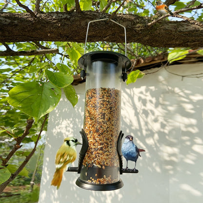 2 PCS Outdoor Bird Feeder แขวนเครื่องป้อนนกอัตโนมัติ, Automatic Bird Feeder