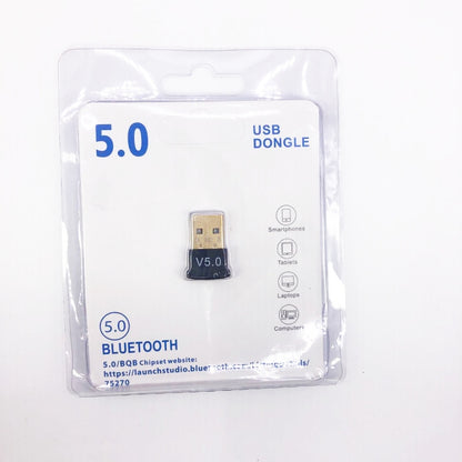3 PCS Bluetooth V5.0 อะแดปเตอร์คอมพิวเตอร์โน้ตบุ๊ค USB Bluetooth คีย์บอร์ดเครื่องรับสัญญาณเสียง
