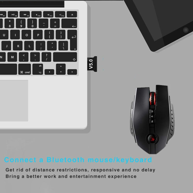 3 PCS Bluetooth V5.0 อะแดปเตอร์คอมพิวเตอร์โน้ตบุ๊ค USB Bluetooth คีย์บอร์ดเครื่องรับสัญญาณเสียง