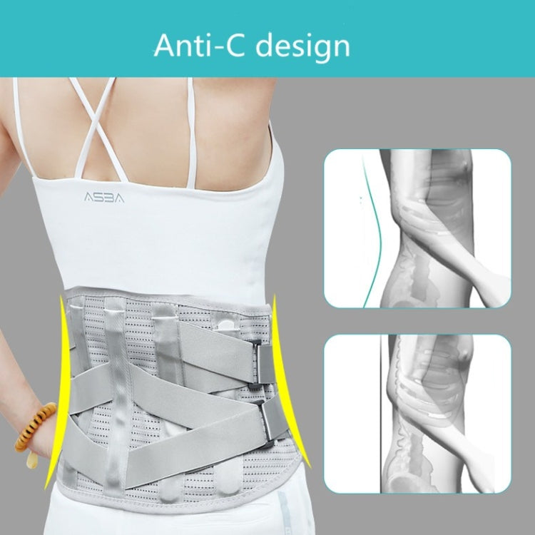 แผ่นเหล็กรองรับเข็มขัดเอวทางการแพทย์ที่อบอุ่นและระบายอากาศได้ Orthosis, S, M, L, XL, XXL