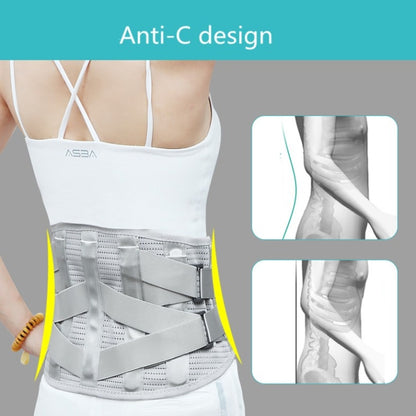 แผ่นเหล็กรองรับเข็มขัดเอวทางการแพทย์ที่อบอุ่นและระบายอากาศได้ Orthosis, S, M, L, XL, XXL