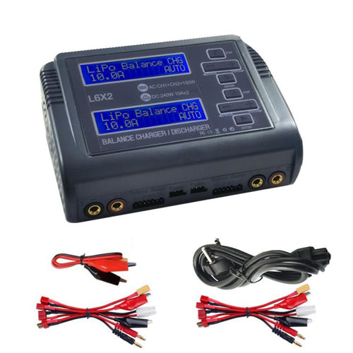 HTRC C240 Balanced แบตเตอรี่ลิเธียม Charger รีโมทคอนโทรลเครื่องบินของเล่น Charger, EU Plug