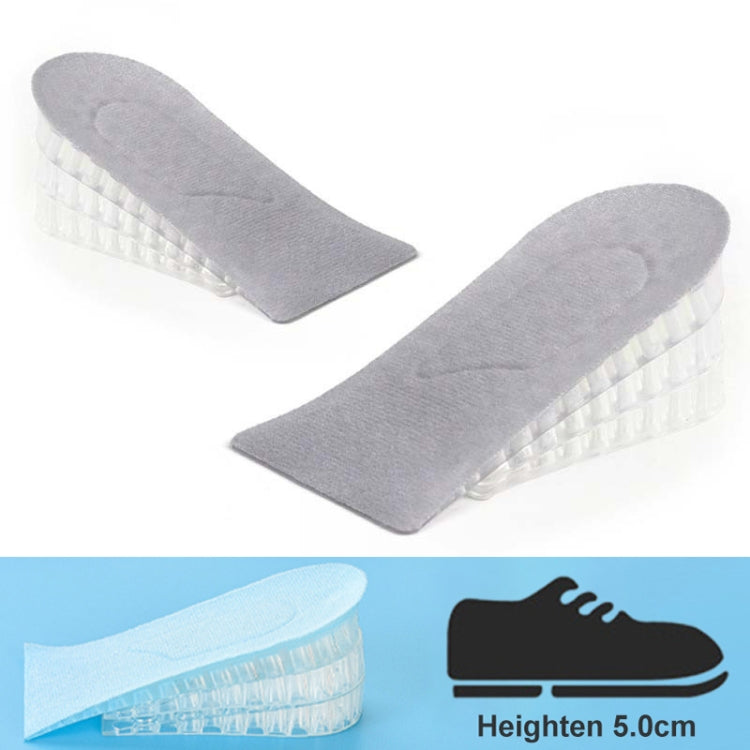 10 คู่ JF101 ที่มองไม่เห็นซิลิโคนความสูง Pad ส้นความสูงพื้นรองเท้า Shock Absorption Half Pad, Three Layer, One Layer