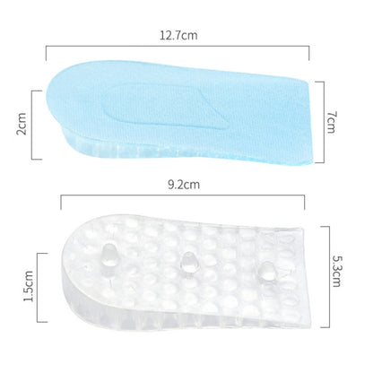 10 คู่ JF101 ที่มองไม่เห็นซิลิโคนความสูง Pad ส้นความสูงพื้นรองเท้า Shock Absorption Half Pad, Three Layer, One Layer