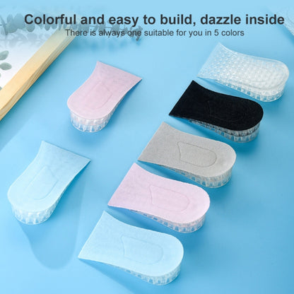 10 คู่ JF101 ที่มองไม่เห็นซิลิโคนความสูง Pad ส้นความสูงพื้นรองเท้า Shock Absorption Half Pad, Three Layer, One Layer