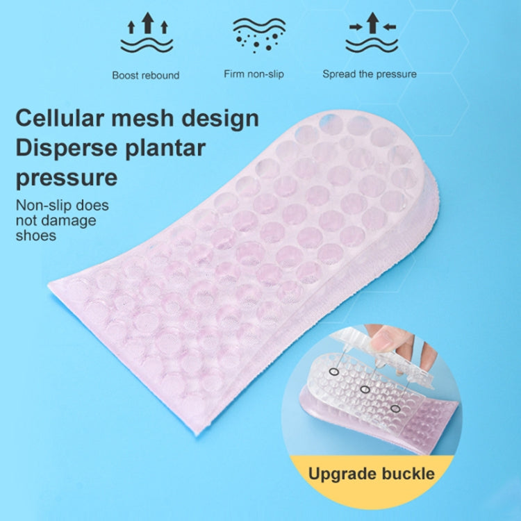 10 คู่ JF101 ที่มองไม่เห็นซิลิโคนความสูง Pad ส้นความสูงพื้นรองเท้า Shock Absorption Half Pad, Three Layer, One Layer