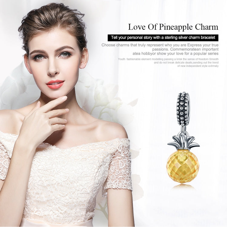S925 เงินสเตอร์ลิงชุดผลไม้สับปะรด Love จี้ DIY สร้อยข้อมืออุปกรณ์เสริม, SCC150