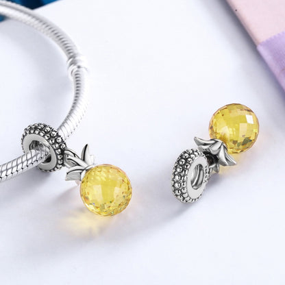 S925 เงินสเตอร์ลิงชุดผลไม้สับปะรด Love จี้ DIY สร้อยข้อมืออุปกรณ์เสริม, SCC150