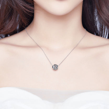 S925 เงินสเตอร์ลิงรูปแบบตัวอักษรลูกปัด DIY สร้อยข้อมือลูกปัด, SCC1158