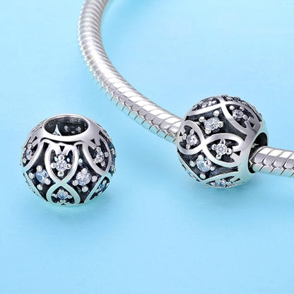 S925 เครื่องประดับสร้อยข้อมือลูกปัด DIY หรูหราสง่างาม, SCC732