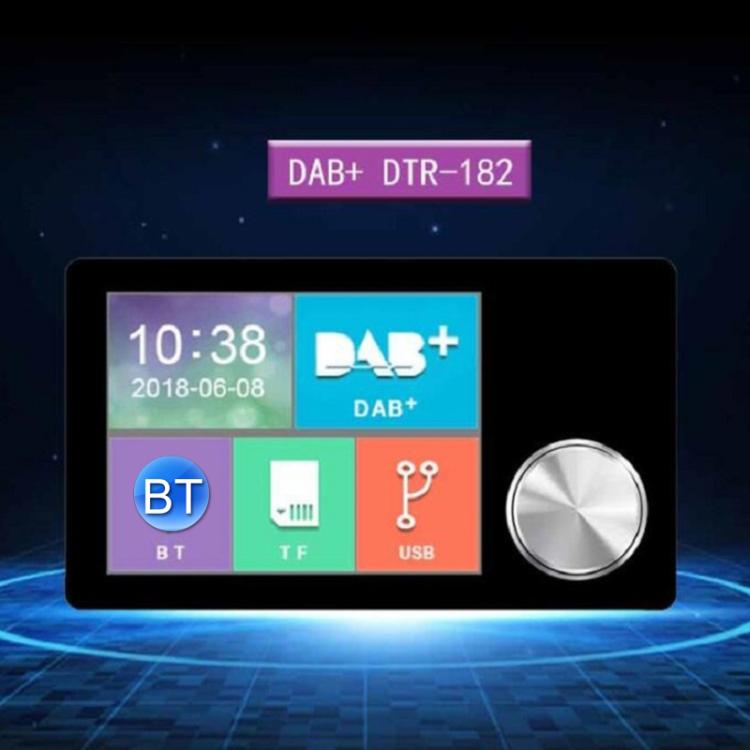 2.8 นิ้วรถ DAB + Digital Broadcasting หน้าจอสีสันตัวรับสัญญาณ FM การส่งต่อเอาต์พุต AUX, 2.8 inch