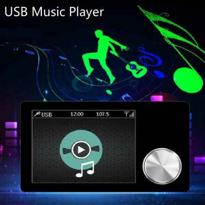 2.8 นิ้วรถ DAB + Digital Broadcasting หน้าจอสีสันตัวรับสัญญาณ FM การส่งต่อเอาต์พุต AUX, 2.8 inch