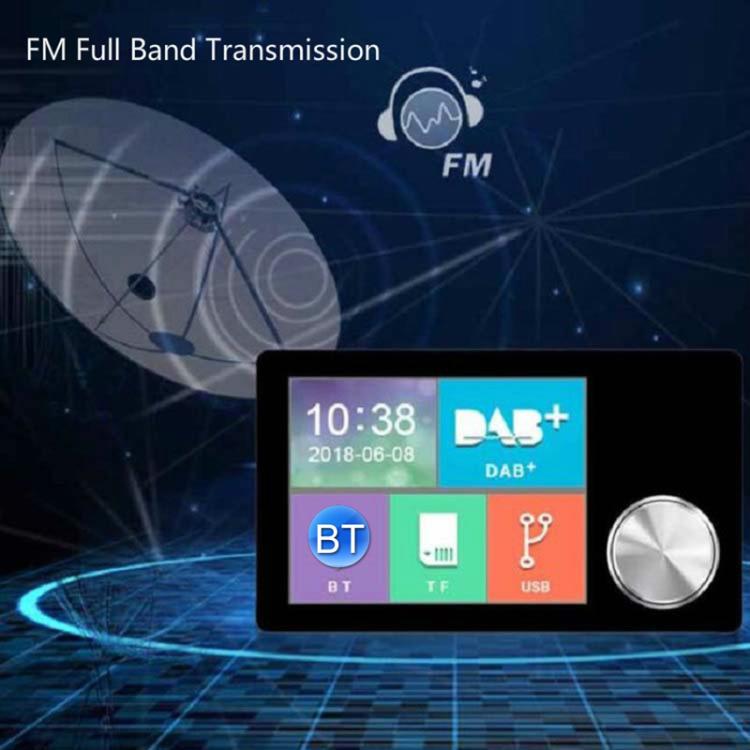 2.8 นิ้วรถ DAB + Digital Broadcasting หน้าจอสีสันตัวรับสัญญาณ FM การส่งต่อเอาต์พุต AUX, 2.8 inch