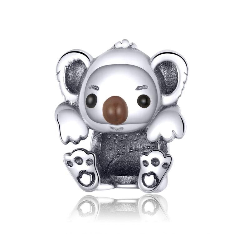 S925 เงินสเตอร์ลิงน่ารัก Koala สัตว์ลูกปัด DIY สร้อยข้อมืออุปกรณ์เสริม, SCC1304