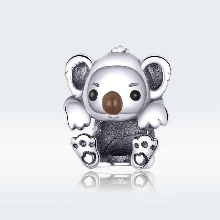 S925 เงินสเตอร์ลิงน่ารัก Koala สัตว์ลูกปัด DIY สร้อยข้อมืออุปกรณ์เสริม, SCC1304