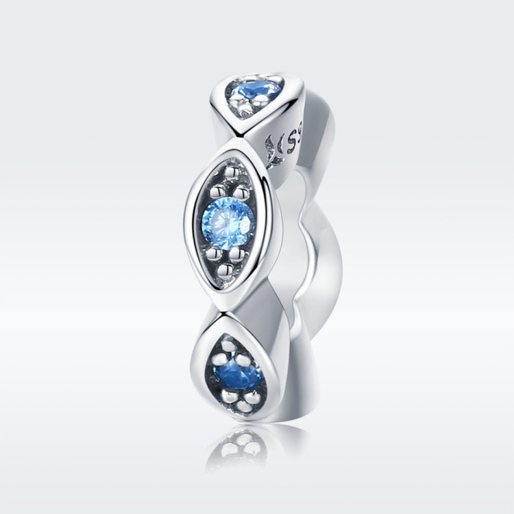 Lucky Eyes Beaded S925 ลูกปัดเงินสเตอร์ลิง DIY สร้อยข้อมือลูกปัดเงิน