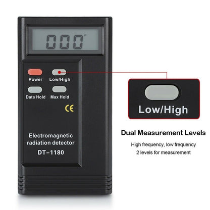 DT-1180 เครื่องตรวจจับรังสีแม่เหล็กไฟฟ้าช่วงการวัด 50-1999V/M คลื่นแม่เหล็กไฟฟ้าป้องกันรังสีเครื่องตรวจจับ, DT-1180