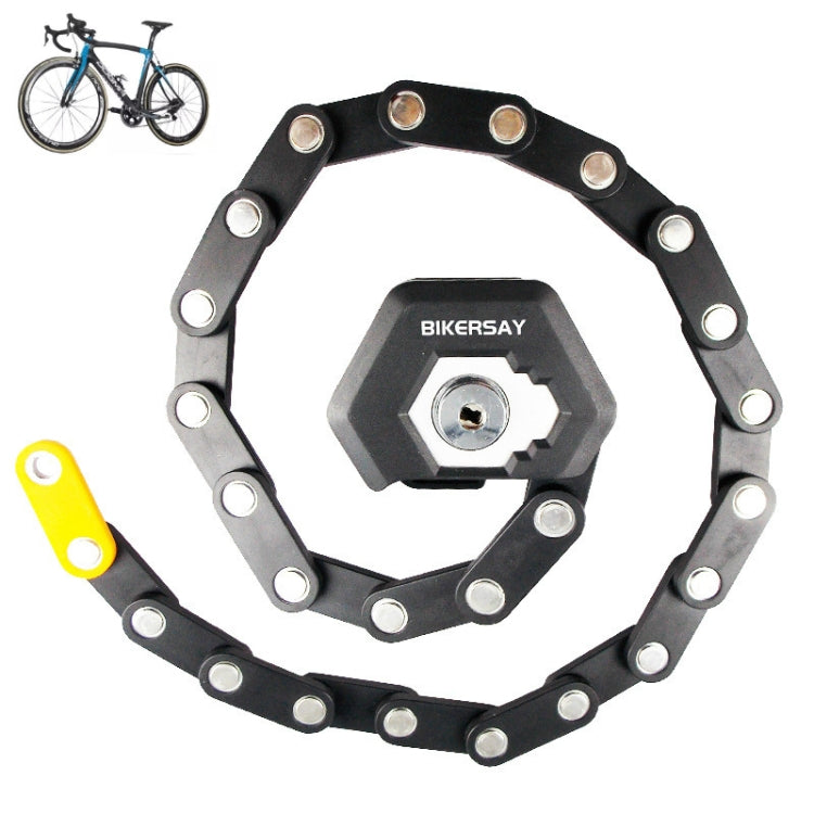 BIKERSAY BK001 ล็อคจักรยานแบบพับได้ ป้องกันการโจรกรรม Anti-cut Mountain Bike Burger Lock, BIKERSAY BK001