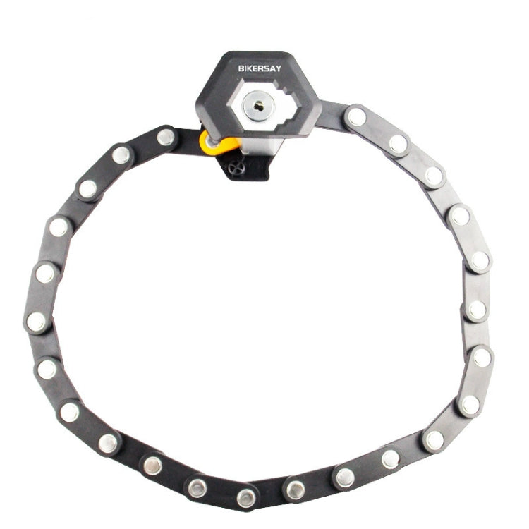 BIKERSAY BK001 ล็อคจักรยานแบบพับได้ ป้องกันการโจรกรรม Anti-cut Mountain Bike Burger Lock, BIKERSAY BK001
