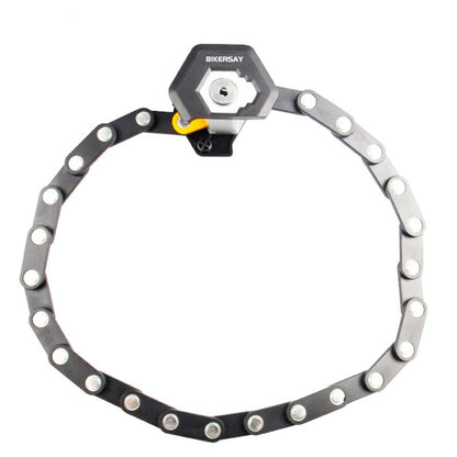 BIKERSAY BK001 ล็อคจักรยานแบบพับได้ ป้องกันการโจรกรรม Anti-cut Mountain Bike Burger Lock, BIKERSAY BK001