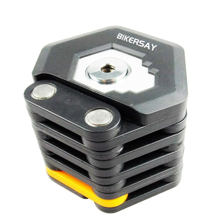 BIKERSAY BK001 ล็อคจักรยานแบบพับได้ ป้องกันการโจรกรรม Anti-cut Mountain Bike Burger Lock, BIKERSAY BK001