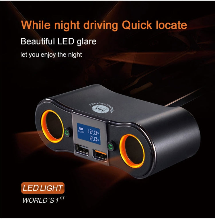 ZNB02 ที่ชาร์จแบตในรถแบบ Dual USB ที่จุดบุหรี่ในรถยนต์, ZNB02