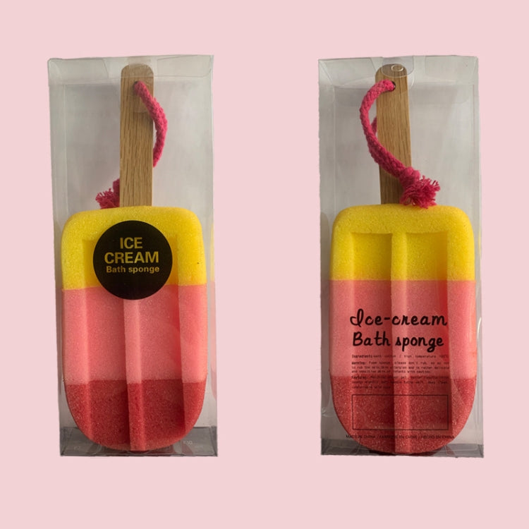 3 PCS Creative Ice Cream Shape ฟองน้ำเช็ด Stick ฟองน้ำน้ำแข็งแปรงล้างจานฟองน้ำ Scouring Pad, Ice Cream Shape Sponge