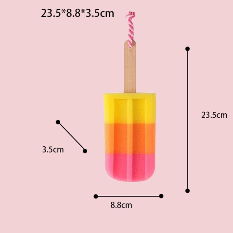 3 PCS Creative Ice Cream Shape ฟองน้ำเช็ด Stick ฟองน้ำน้ำแข็งแปรงล้างจานฟองน้ำ Scouring Pad, Ice Cream Shape Sponge