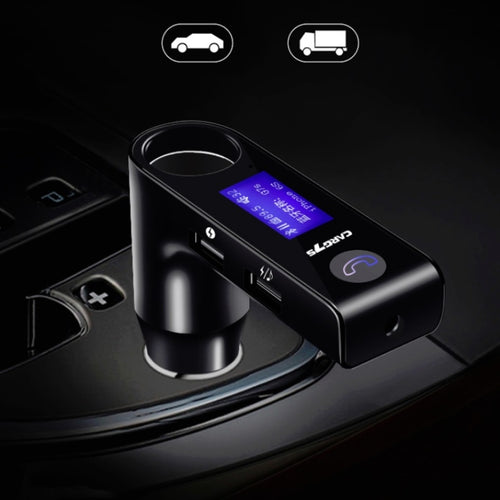 G7S รถแฮนด์ฟรี Bluetooth MP3 Player เครื่องส่งสัญญาณ FM พร้อมจอแสดงผล LCD, G7S