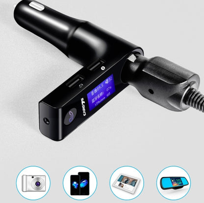 G7S รถแฮนด์ฟรี Bluetooth MP3 Player เครื่องส่งสัญญาณ FM พร้อมจอแสดงผล LCD, G7S