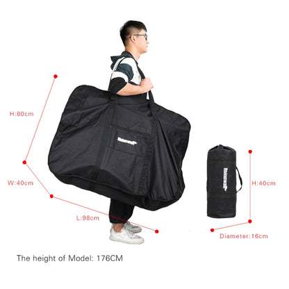 กระเป๋าใส่จักรยานแบบพับได้ Rhinowalk กระเป๋าใส่จักรยานไฟฟ้าขนาด 26 นิ้ว, RF260