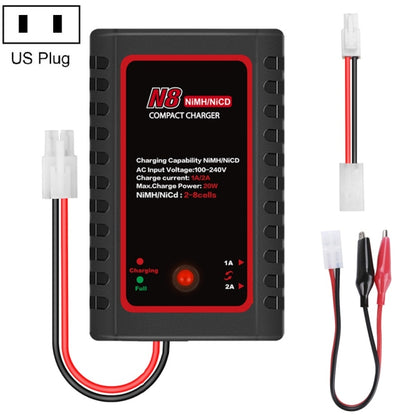 HTRC N8 Ni-MH Ni-Cr เครื่องชาร์จแบตเตอรี่ เครื่องชาร์จอัจฉริยะ,, EU Plug, US Plug, UK Plug