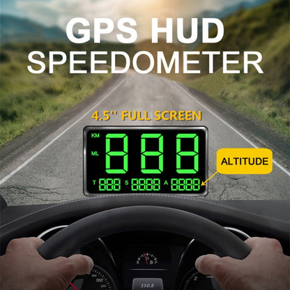 Kingneed C80 4.5 นิ้ว HUD รถ Head-up Display GPS เครื่องวัดความเร็ว Overspeed Alarm ระยะทางความสูงนาฬิกา, C80 4.5inch